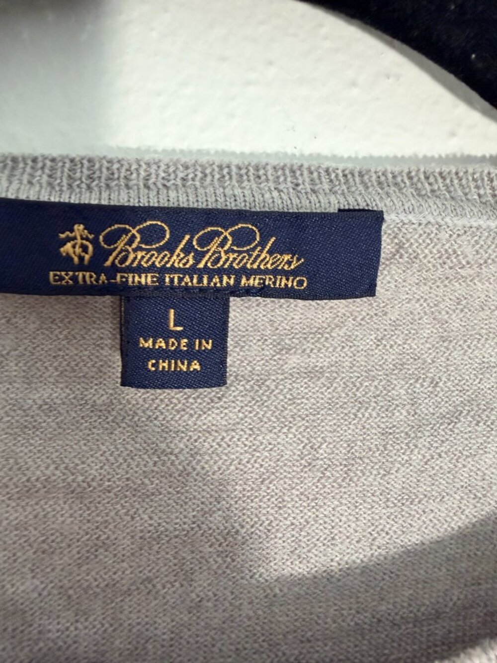 Brooks Brothers Extra Fine Italian Merino Wool Argyle Sweater L Old Money Preppy - Picture 4 of 5